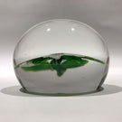 Antique Baccarat Art Glass Paperweight Lampworked White Double Clematis