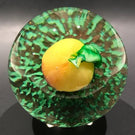 Vintage Murano Art Glass Paperweight Lampworked Pumpkin Squash