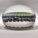 Large Signed La Murrina Murano Art Glass Paperweight Concentric Millefiori