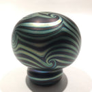 Rare Charles Lotton Art Glass Paperweight Iridescent Surface Decorated Mushroom