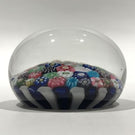 Miniature Antique Clichy Art Glass Paperweight Close Packed Millefiori in Staves