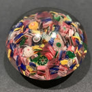 Early Chinese Art Glass Paperweight Complex Millefiori Scramble