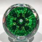 Perthshire P1998 Faceted Art Glass Paperweight Complex Millefiori