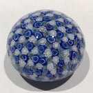 Vintage Murano Attica Murrina Art Glass Paperweight Closepacked Millefiori