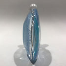 Signed Michael Nourot Art Glass Paperweight Perfume Bottle Modern Blue Design