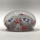 Antique Bohemian Art Glass Paperweight Concentric Complex Millefiori