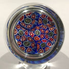 Vintage Murano Art Glass Paperweight Concentric Complex Millefiori
