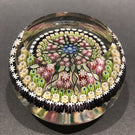 Vintage Perthshire Art Glass Paperweight 8 Panel Twist and Millefiori PP28
