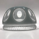Vintage Cristal D Albert Fancy Art Glass Paperweight Paul Revere Sulphide