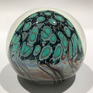 Signed Nancy Freeman American Art Glass Paperweight Modern Millefiori Design