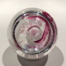 Vintage Caithness Art Glass Paperweight Modern Scottish Design "Moon Crystal"