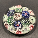 Antique Bohemian Art Glass Paperweight Concentric Complex Millefiori