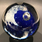 Vintage Unsigned Caithness Art Glass Paperweight Modern Shooting Star Design
