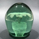 Antique English Floral Green Bottle Dump Art Glass Paperweight