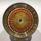 Vintage William Manson Art Glass Paperweight Millefiori Butterfly Stave Basket