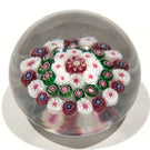 Antique Baccarat Miniature Art Glass Paperweight Complex Concentric Millefiori