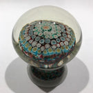 Exceptional Murano Piedouche Art Glass Paperweight Concentric Millefiori
