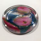 Signed David Lotton Art Glass Paperweight Millefiori “Floral” Test Piece c.1983