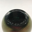 Signed Brian Maytum Art Glass Paperweight Faceted iridescent Upright Sculpture