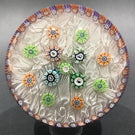 Vintage Perthshire Art Glass Paperweight Spaced Silhouette Millefiori PP11