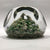 Antique Baccarat Art Glass Paperweight Faceted Green Moss Sand Dune