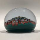 Vintage Perthshire Art Glass Paperweight 9 Panel Ribbon Twists & Millefiori PP2