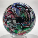 Huge Vintage Murano Art Glass Paperweight Millefiori End of Day Scramble