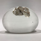 Vintage Richard Olma Art Glass Paperweight Encased Piece of Berlin Wall
