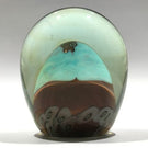 Signed Richard Ritter Art Glass Paperweight Millefiori & Fish Murrine