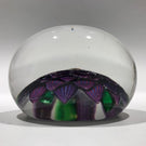 Rare Antique Saint Louis Art Glass Paperweight Lampworked Purple Dahlia