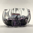Miniature John Deacons Art Glass Paperweight Concentric Millefiori Thistle Cane