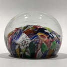 Antique Saint Louis Art Glass Paperweight End of Day Millefiori Scramble