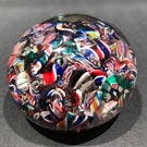 Antique New England Glass Co. NEGC Art Glass Paperweight Millefiori Scramble