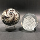 Two(2) Piece Lot Vintage & Contemporary Studio Art Glass Paperweight