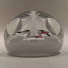 Vintage Saint Louis Art Glass Paperweight Clichy-type Roses on White Ground