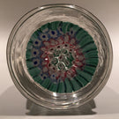 Old English Richardson Art Glass Paperweight Bottle Concentric Millefiori Damage