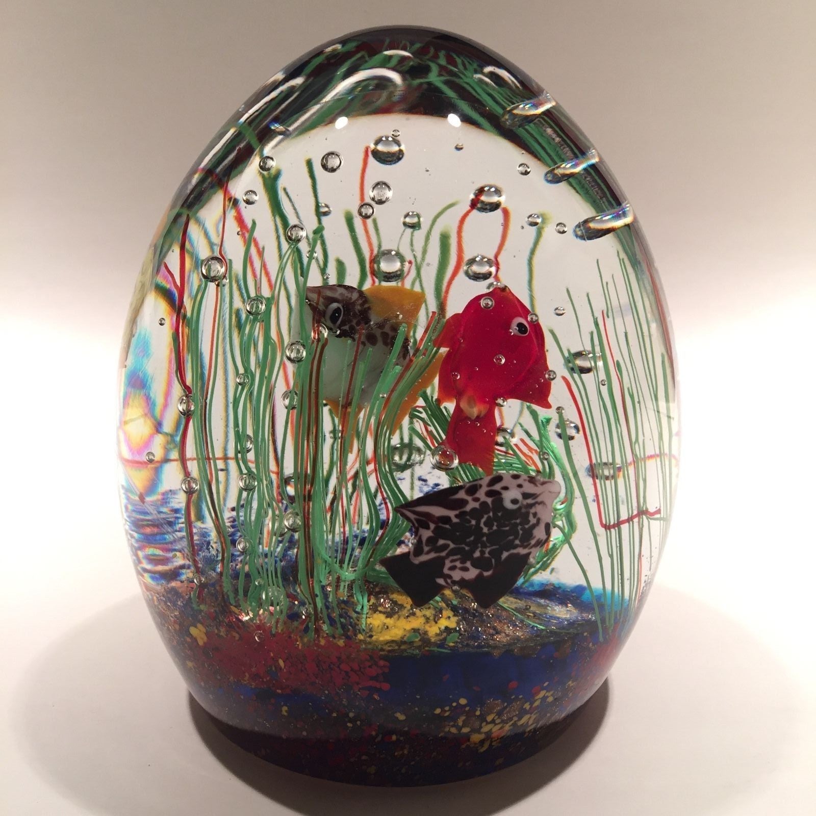 その他 murano glass lion vintage paper weights Huge Vintage Murano Art Glass Paperweight Tropical Fish