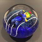 Unusual Murano or Chinese Art Glass Paperweight Lampworked Jester