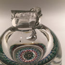 Old English Richardson Art Glass Paperweight Bottle Concentric Millefiori Damage