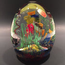 Huge Vintage Murano Art Glass Paperweight Tropical Fish Aquarium Sculpture