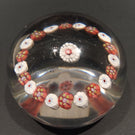 Antique New England Glass Co. NEGC Art Glass Paperweight Single Row Concentric