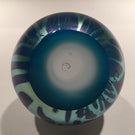 Signed Carl Radke Phoenix Studio Art Glass Paperweight Iridescent Millefiori