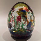 Huge Vintage Murano Art Glass Paperweight Tropical Fish Aquarium Sculpture