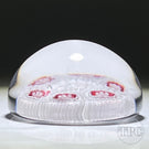 Rare Antique Chênée Miniature Complex Concentric Millefiori Glass Art Paperweight