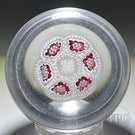 Rare Antique Chênée Miniature Complex Concentric Millefiori Glass Art Paperweight