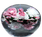 Super Magnum Rick Ayotte Double Sided Art Glass Paperweight lampwork Rose Bouquet