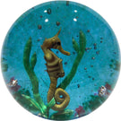 Baccarat Art Glass Paperweight Limited Edition Lampwork Seahorse 1975