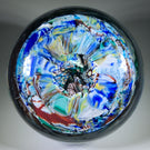 Vintage Murano Art Glass Paperweight Millefiori End-of-Day Scramble
