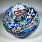Vintage Murano Art Glass Paperweight Millefiori End-of-Day Scramble