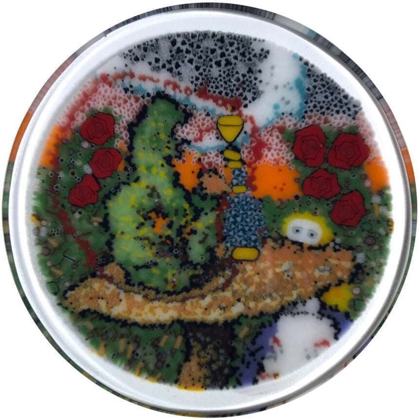 Contemporary Tara Roberts & Jason Lee Collaboration Complex Murrine "Alice Meets the Caterpillar"